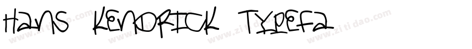 hans kendrick typefa字体转换
